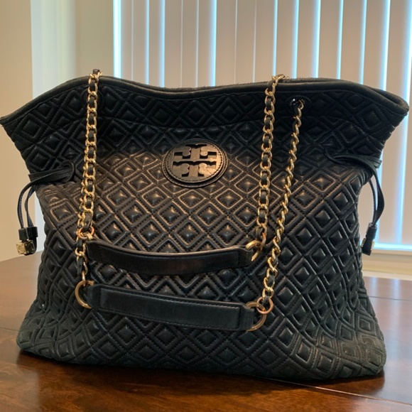 Tory Burch Marion Tote- Black - Picture 7 of 7